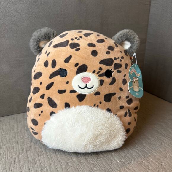NWT Squishmallow Kei the Cheetah 10" Soft Plush Toy KellyToy Soft Belly - Picture 1 of 10